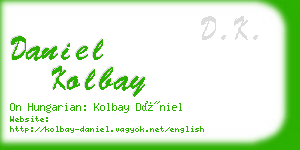 daniel kolbay business card